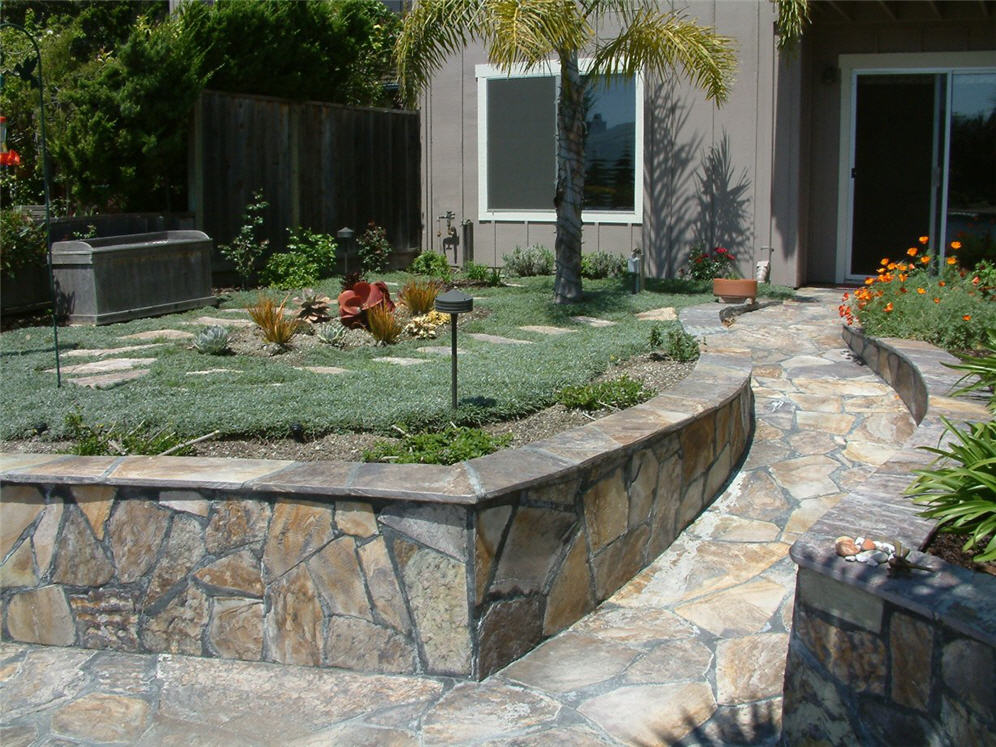 Smooth Paver Walkway